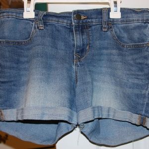 Blue jean shorts